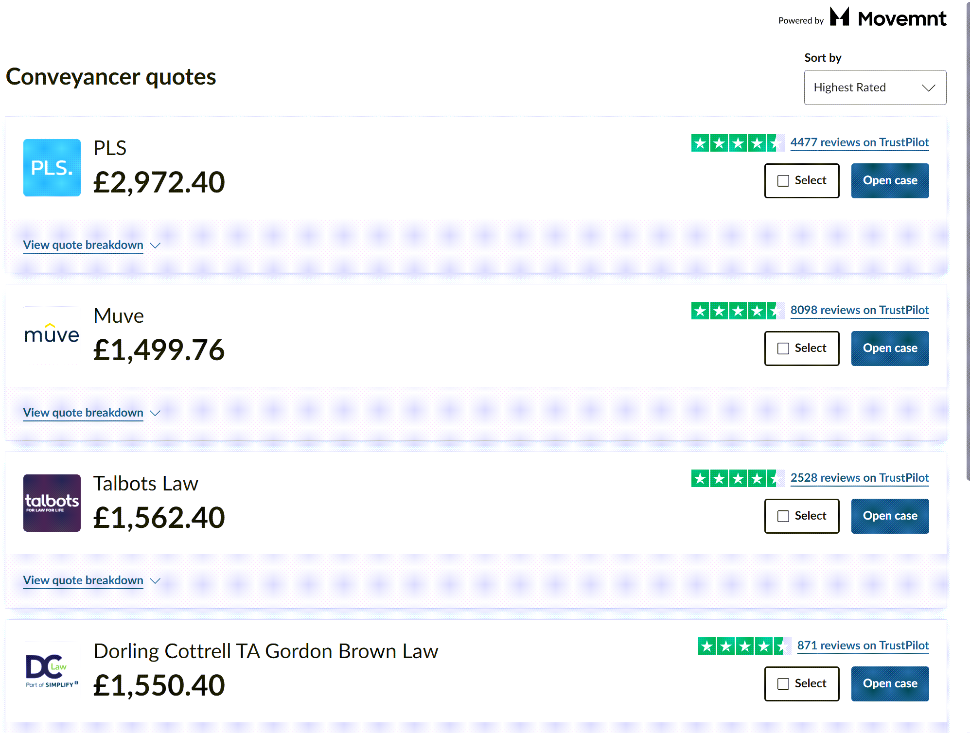 Setting up a preferred panel of conveyancers selection.png