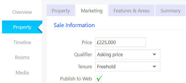 Changing pricing details for a property via the property record.png