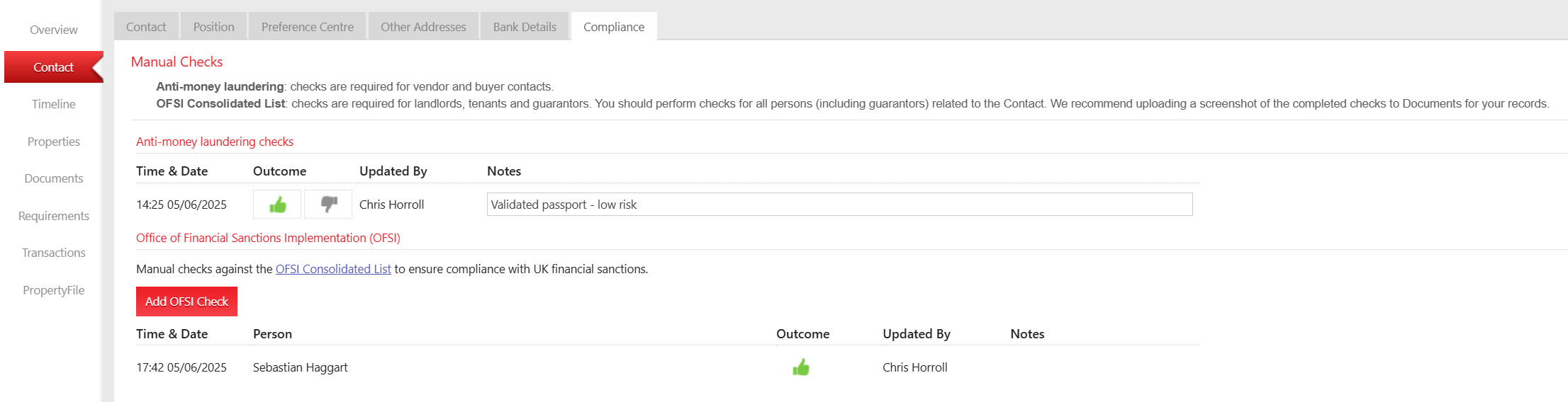 New compliance tab - ability to conduct and record OFSI checks.png