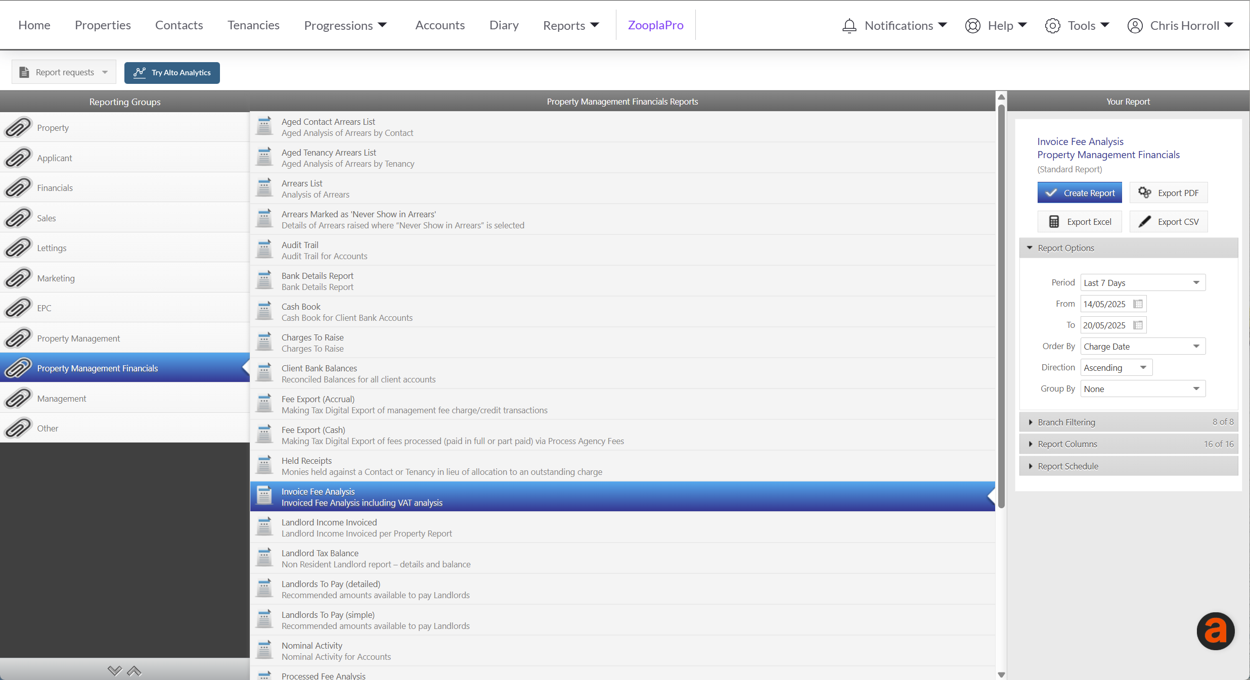 Invoice Fee Analysis report.png