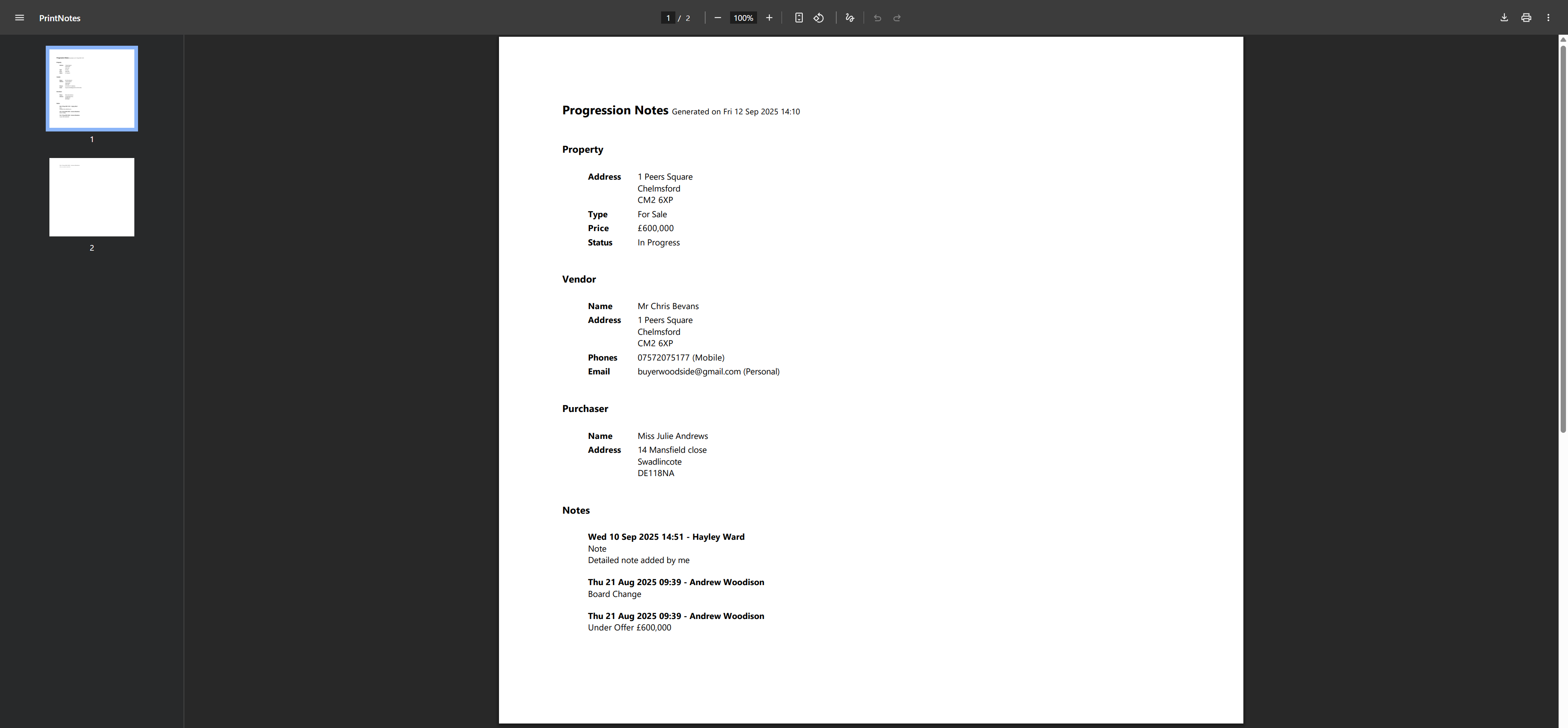 Printing notes from a sales progression.png
