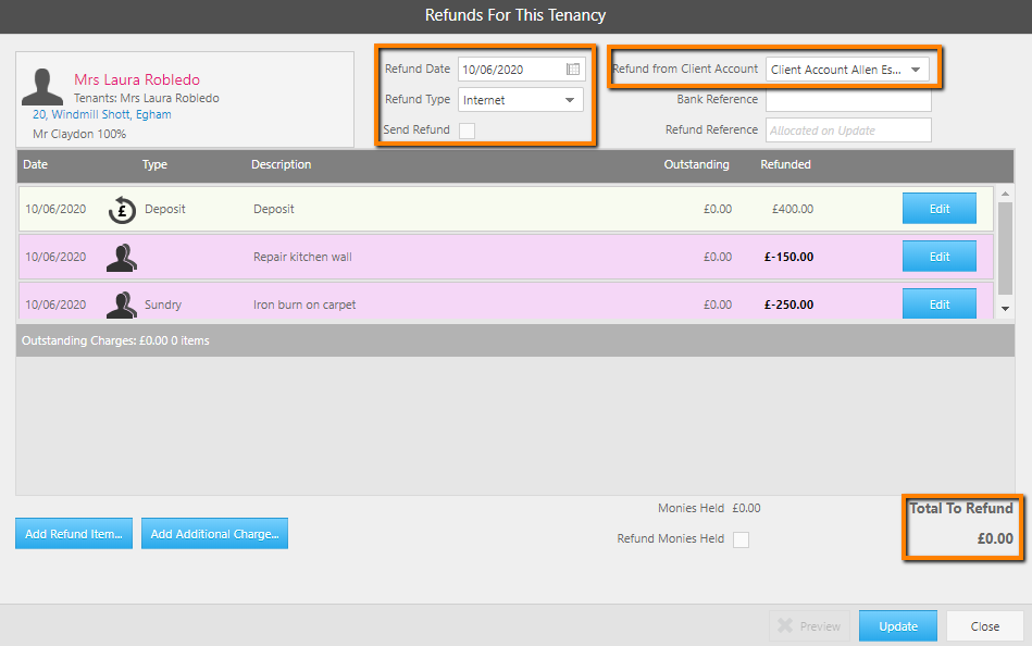 Refund a deposit less deductions for a custodial deposit scheme 3.png
