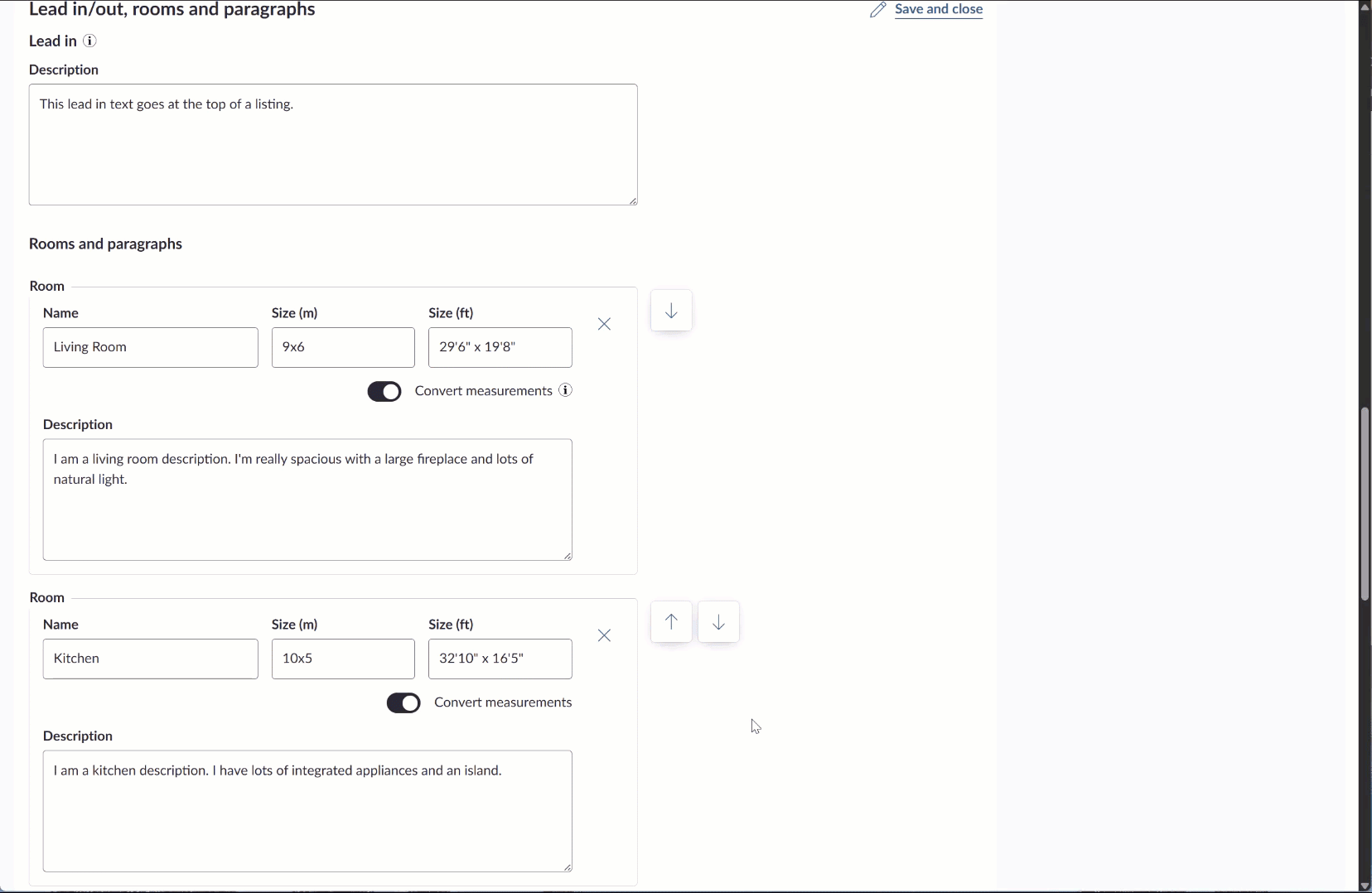 Adding lead inout text, rooms and paragraphs to a property Apr25.gif