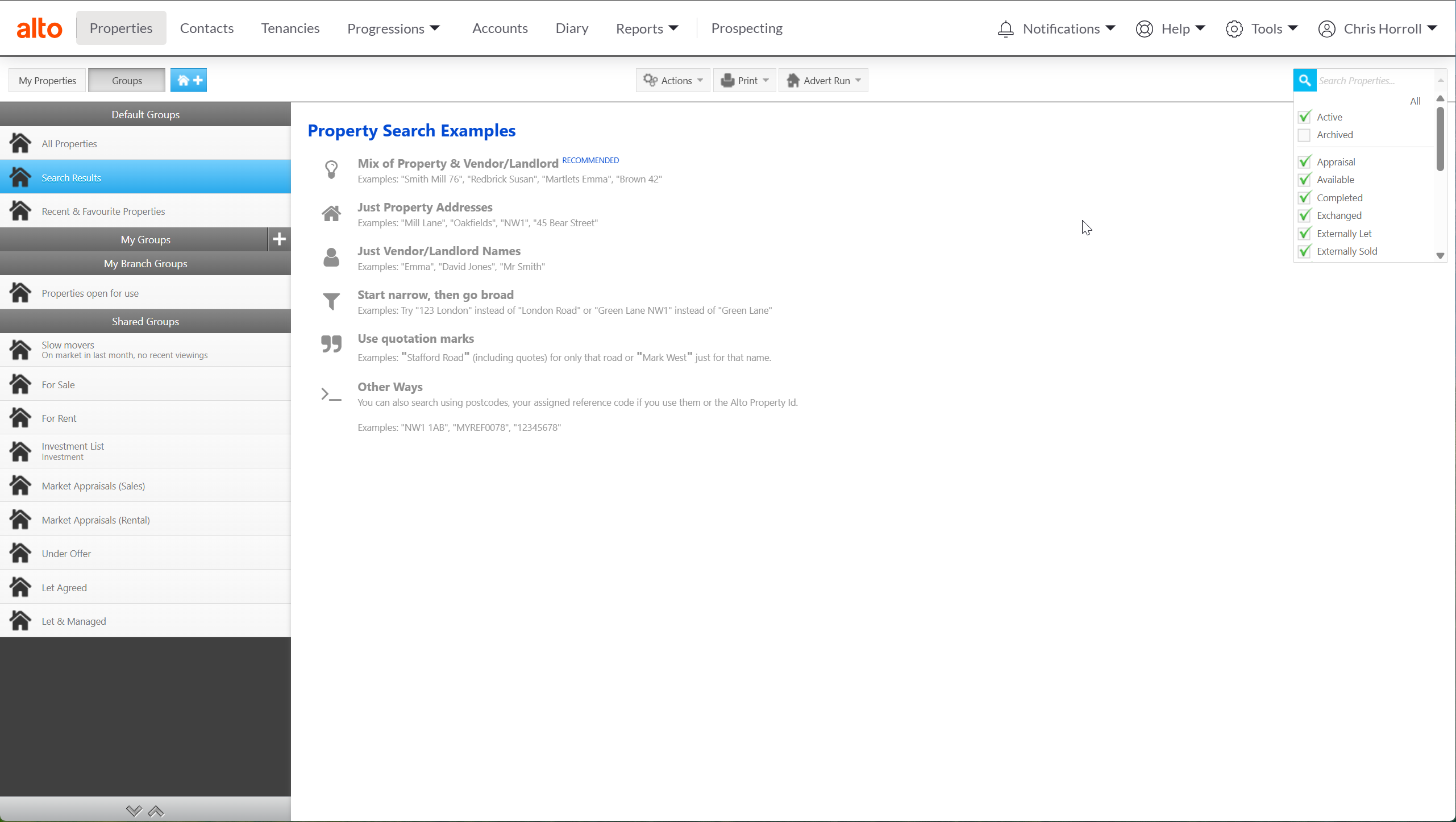 Search for an existing property record.png