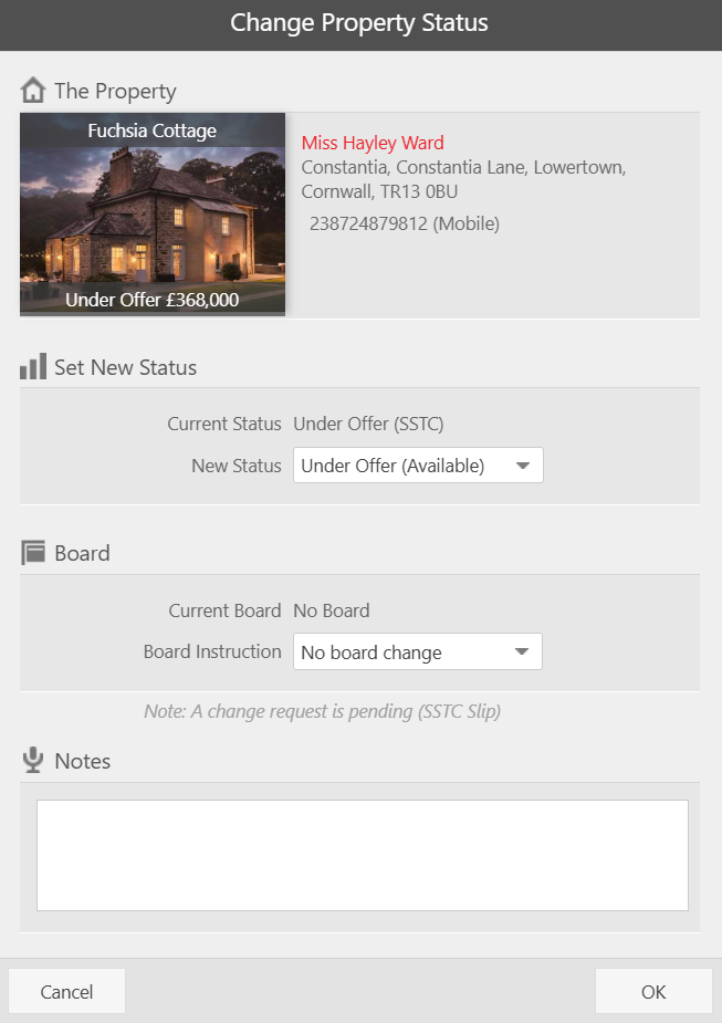Changing the status of a property sales.png