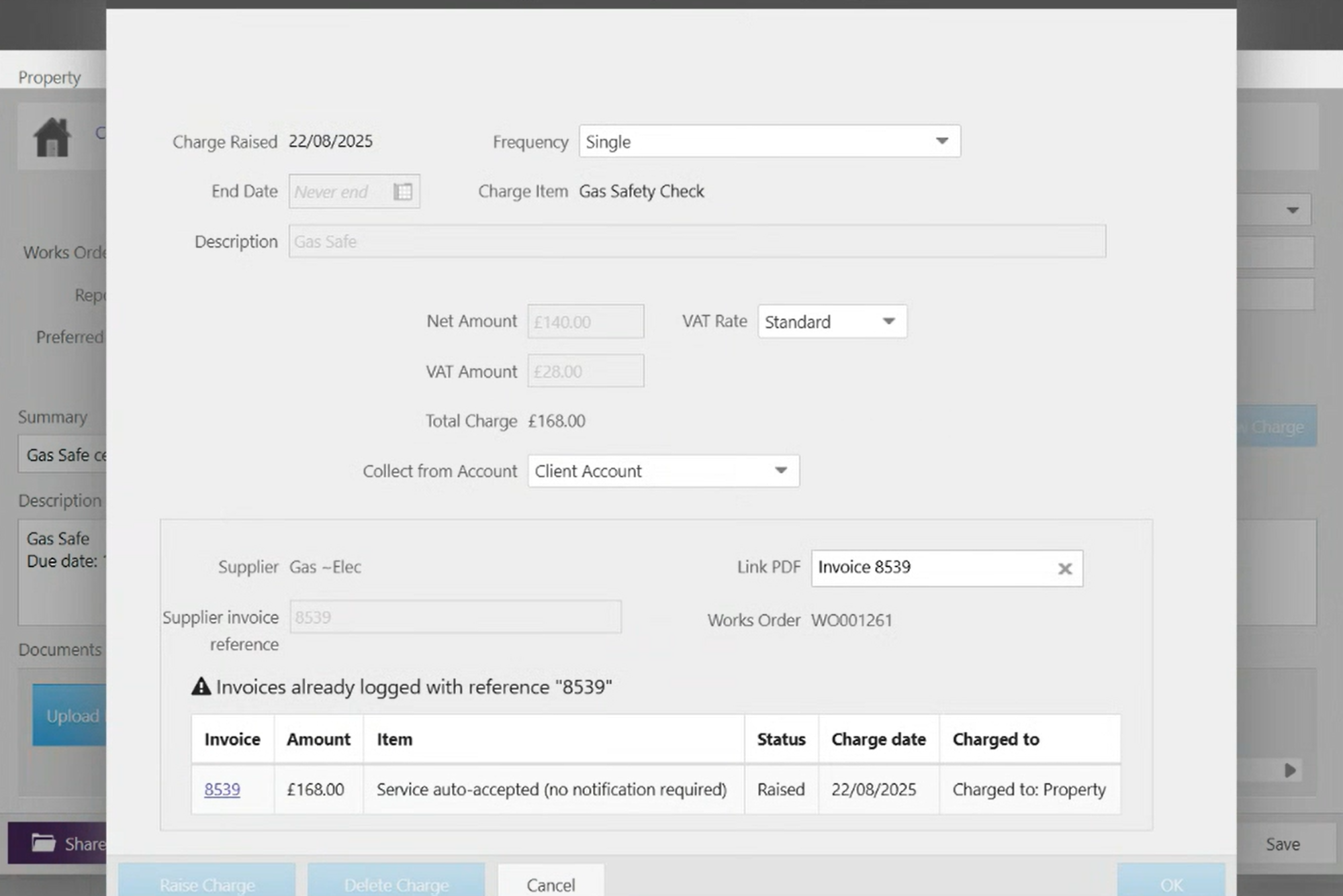Autocert View Charge option.png