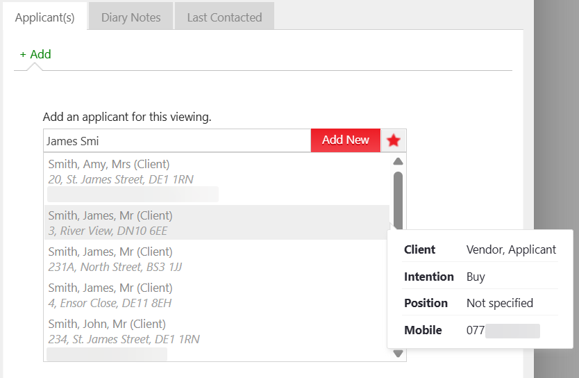 Booking an unconfirmed viewing applicant lookup.png